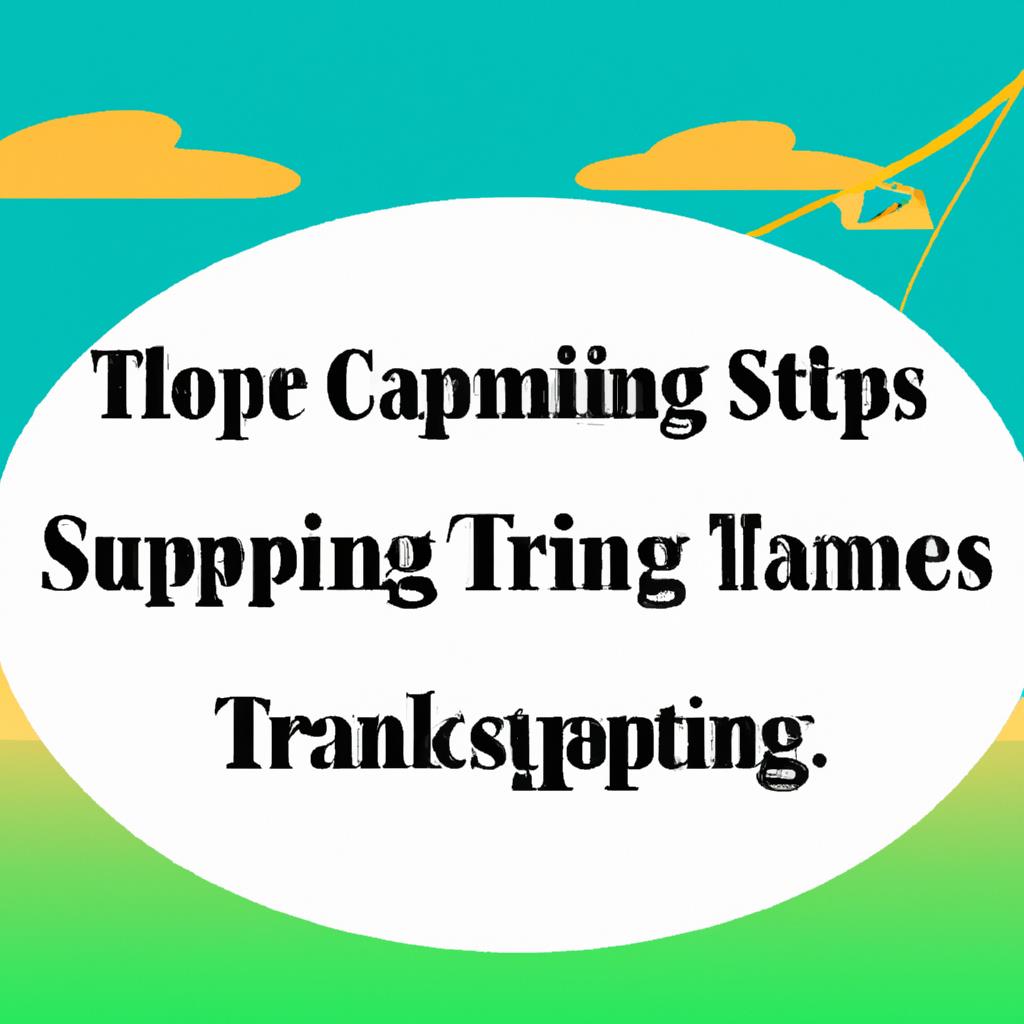 Tall green trees surround a fire pit with a tent and camping gear set up nearby. The sun sets in the background, casting a warm glow over the peaceful scene. Birds chirp and a gentle breeze rustles the leaves above.