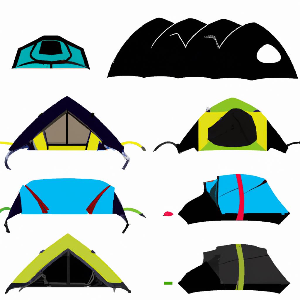 Mountain tenting and camping site with glowing campfires under a starlit sky. Silhouettes of people roasting marshmallows and chatting around the fire. Tents scattered in a peaceful forest clearing with a tranquil river nearby.