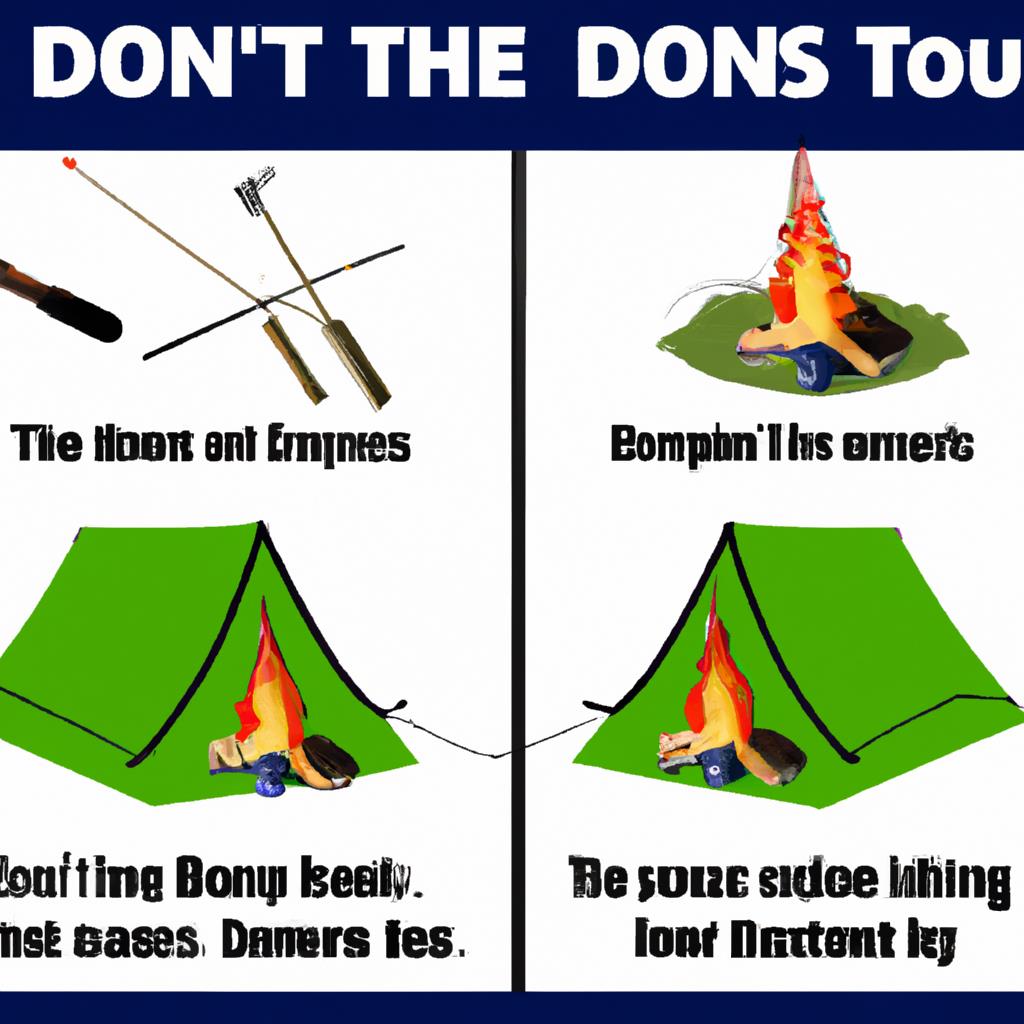 campfire, safety, tenting, do''s, don''ts