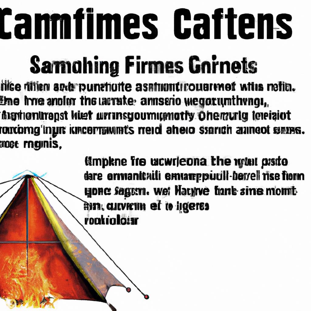 tenting, camping, campfire safety, rules, outdoors