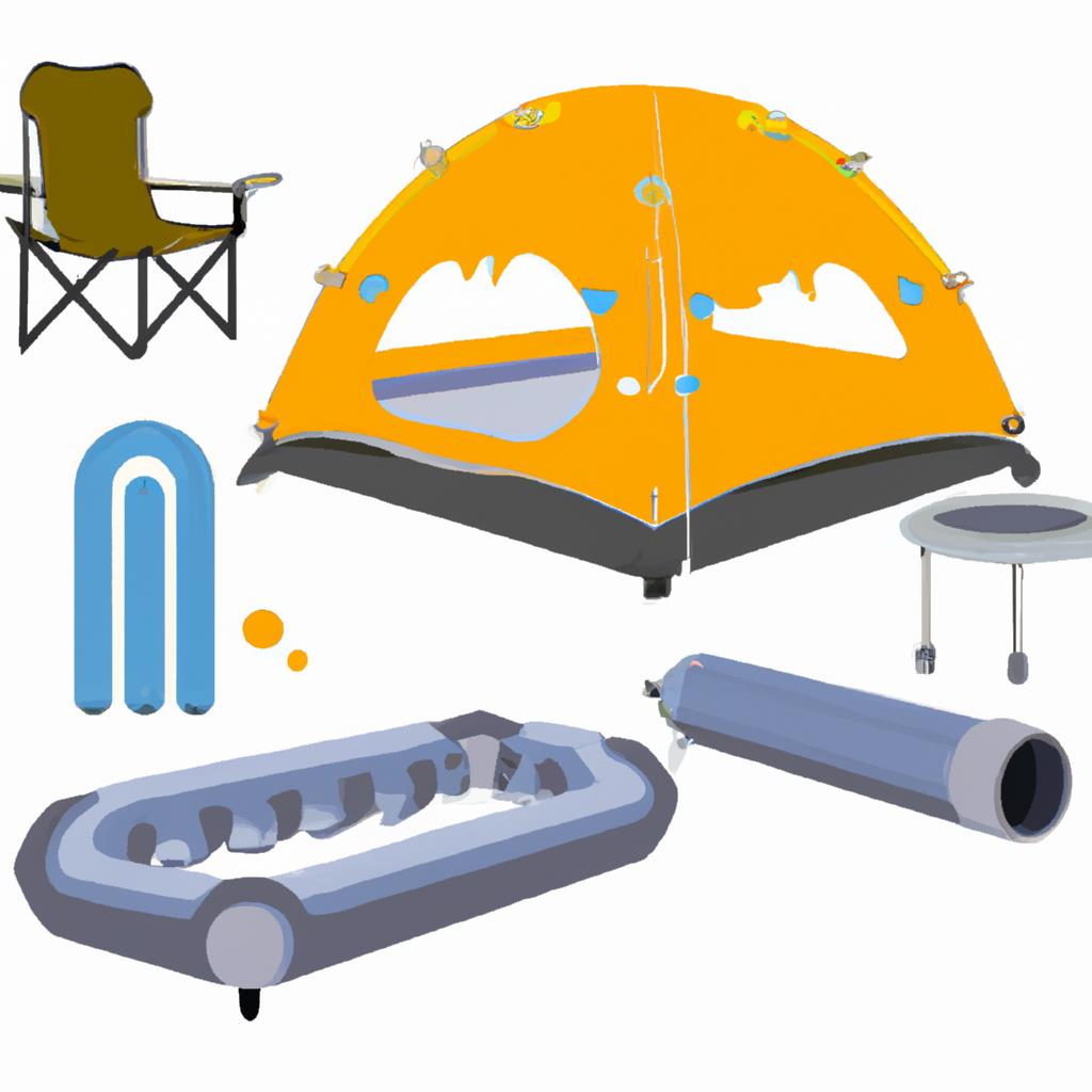camping, inflatable furniture, tenting, outdoor recreation, portable furniture