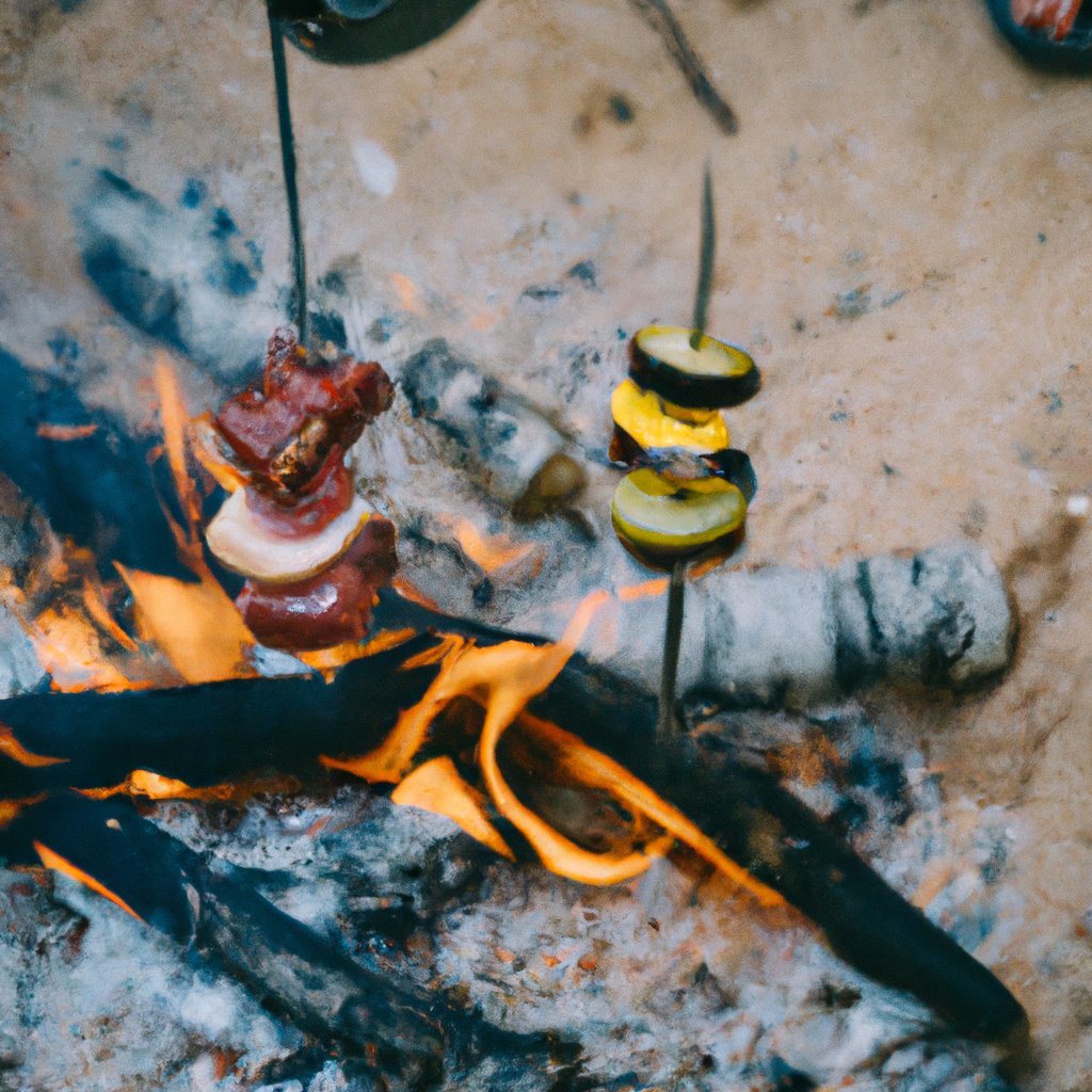 camping, tenting, campfire, skewer, recipes