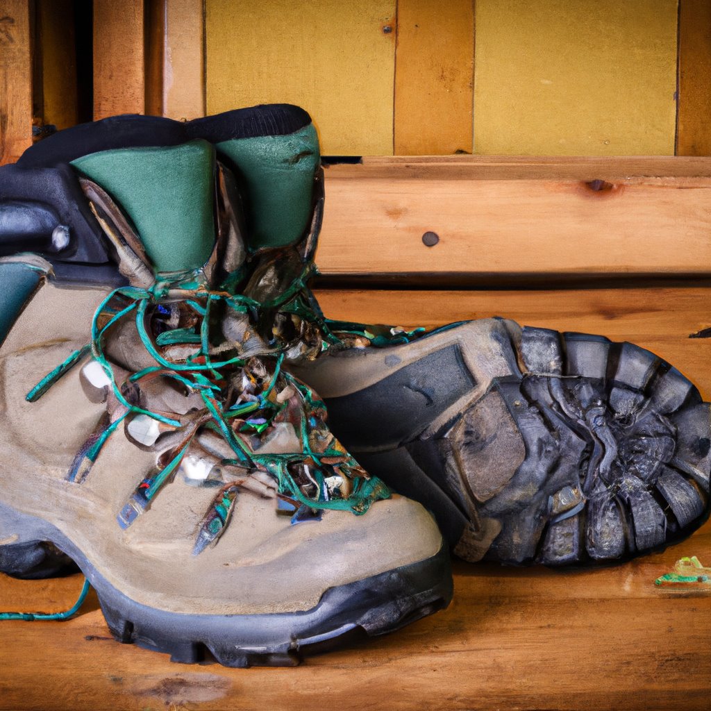 hiking, boots, camping, trip, outdoors