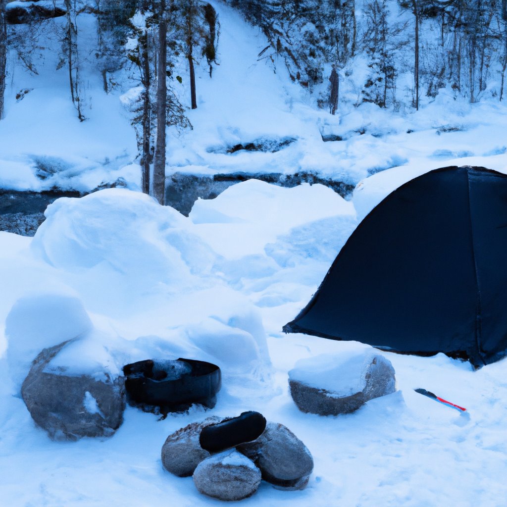 winter, camping, scenic, outdoors, wilderness